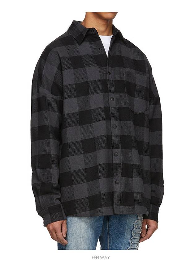 Men s Flannel Overshirt PMGA024S20749023 0901 - PALM ANGELS - BALAAN 3