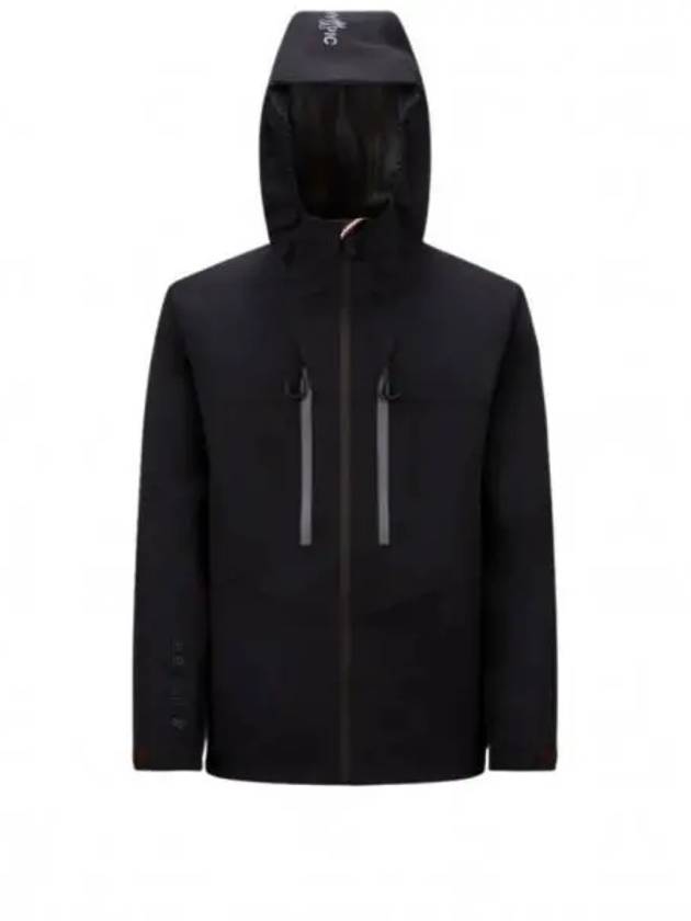 Orden Nylon Zip-Up Hoodie Black - MONCLER - BALAAN 2