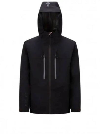 Orden Nylon Hooded Zip-Up Black - MONCLER - BALAAN 2