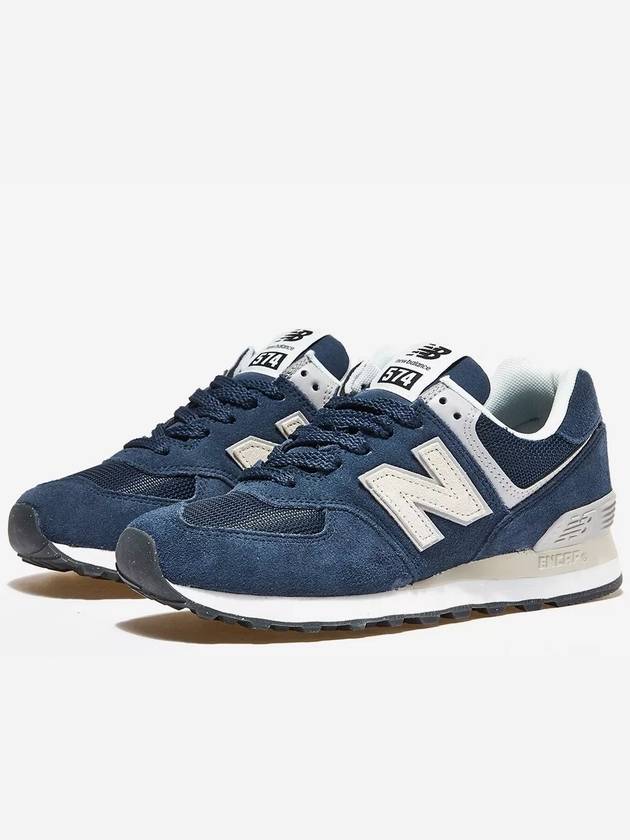 574 Low Top Sneakers Navy - NEW BALANCE - BALAAN 5