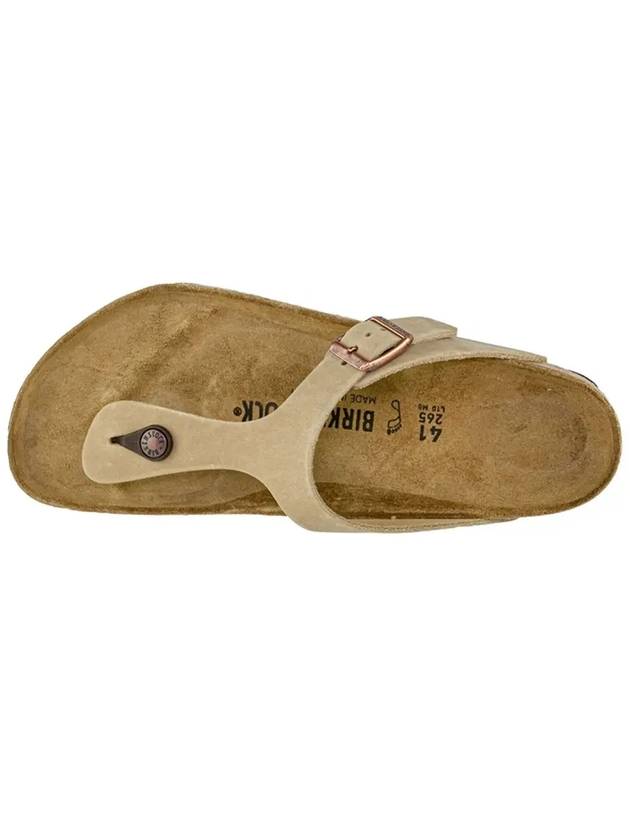 Gizeh Oiled Leather Flip Flops Tobacco Brown - BIRKENSTOCK - BALAAN 5