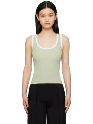 Women s Green Scoop Neck Tank Top 231790F111006 1149538 - ELLEME - BALAAN 1