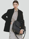 Women's Elegong Medium Tote Bag Briefcase Navy - SUPERMOONDESIGN - BALAAN 4