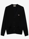 Maison Kitsune Tricolor Fox Patch Classic Cardigan Navy - MAISON KITSUNE - BALAAN 3