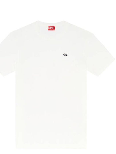 Oval D Patch Short Sleeve T-Shirt White - DIESEL - BALAAN 2