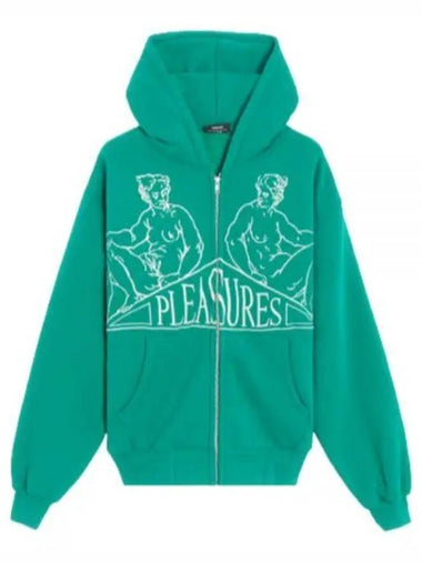 P22W019 GREEN Squeeze ZipUp Hoodie - PLEASURES - BALAAN 1