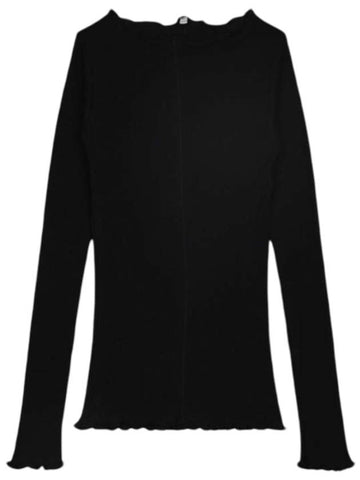 Pama Fine Organic Cotton Rib Long Sleeve T-Shirt Black - BASERANGE - BALAAN 1