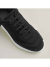 Bouncing Mesh Suede Goatskin Low Top Sneakers Noir - HERMES - BALAAN 7