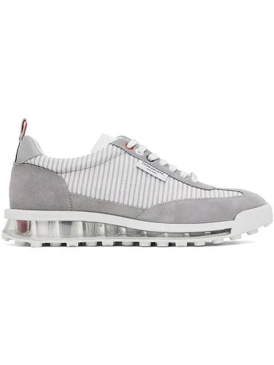 Tech Runner Panel Low Top Sneakers Grey - THOM BROWNE - BALAAN 2