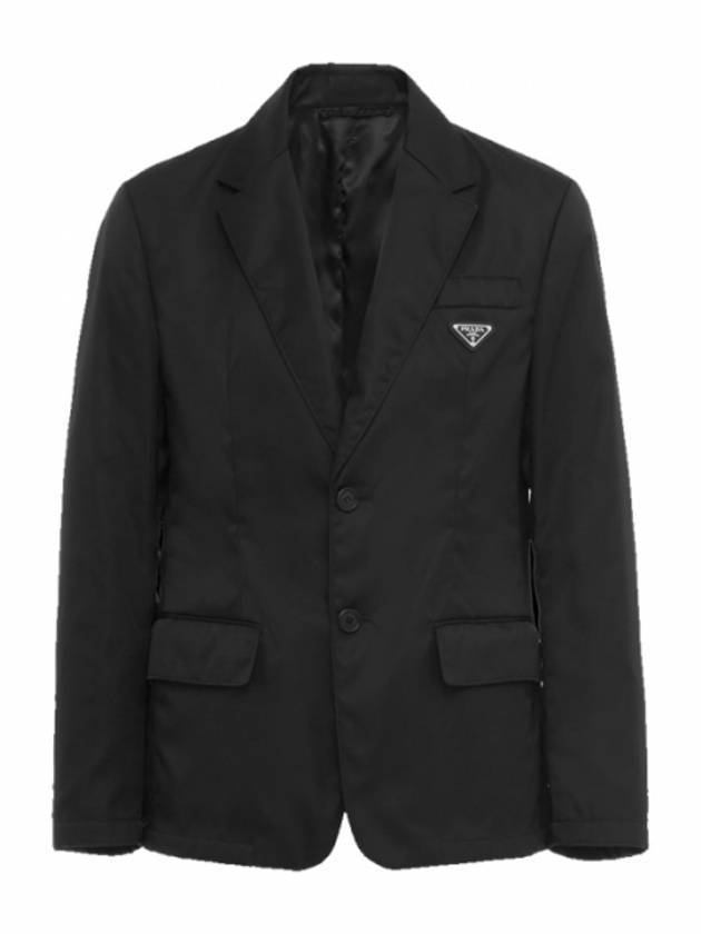 Re-Nylon Single Jacket Black - PRADA - BALAAN 1