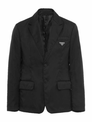 Re-Nylon Single Jacket Black - PRADA - BALAAN 1