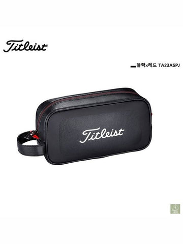 Golf Pouch Bag Black Ball Case Travel Women Men - TITLEIST - BALAAN 1