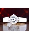 Clos White Navy Roman Dial Gold Full Diamond Women s Quartz Watch - CARTIER - BALAAN 8