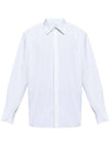 Cassandre Long Sleeve Shirt White - SAINT LAURENT - BALAAN 1