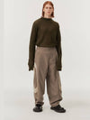 Paneled Tapered Pants Taupe MM223PT004TPE - MONTSENU - BALAAN 5