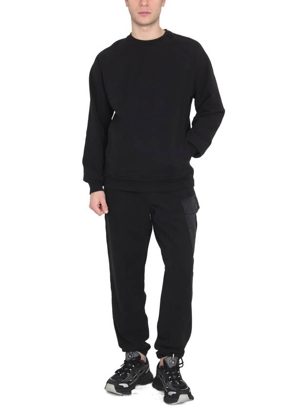 Men's Felpa Chiusa Girocollo Sweatshirt Black - TEN C - BALAAN 3