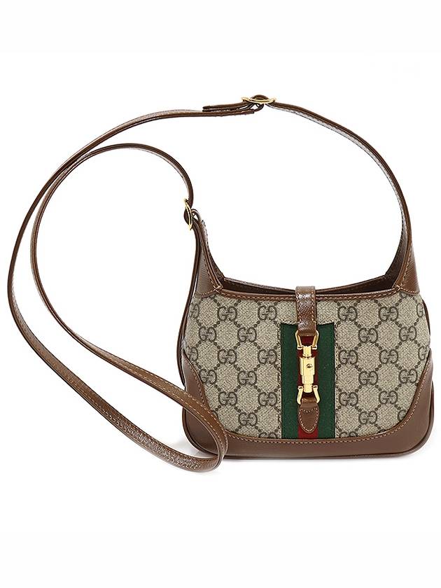 637092 GG Supreme Canvas Gold Plated Jackie 1961 Mini Crossbody Bag - GUCCI - BALAAN 1