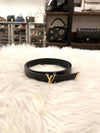 Women s LV Logo Couture Belt Black Condition A - LOUIS VUITTON - BALAAN 3