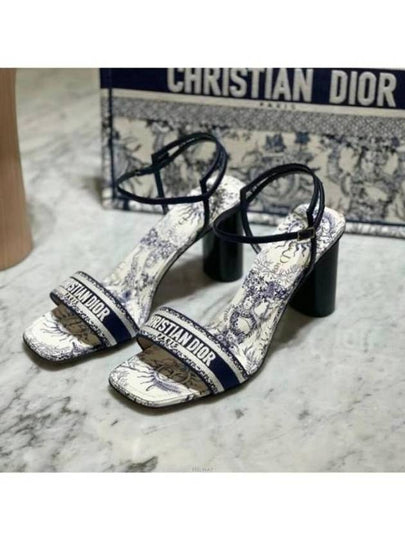 Dway Sandal Heels Blue White - DIOR - BALAAN 2