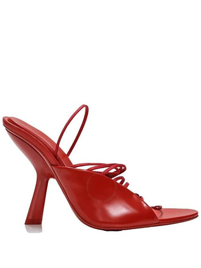 Salvatore Ultrafin Mini Straps Sandals Heel Red - SALVATORE FERRAGAMO - BALAAN 2