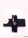 Slim Bandeau Silk Twill & Navy - CHANEL - BALAAN 4