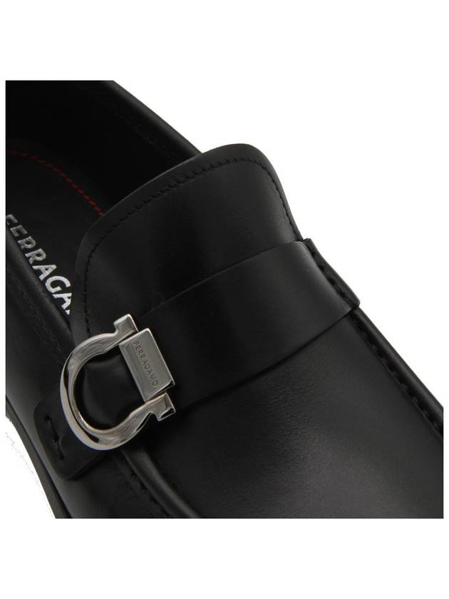 Ferragamo leather caspian gancini loafers black 775114 027963 007 - SALVATORE FERRAGAMO - BALAAN 4