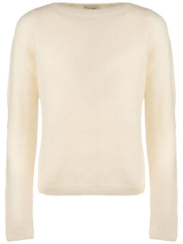 Base Cream Alpaca Sweater - BASE MILANO - BALAAN 1