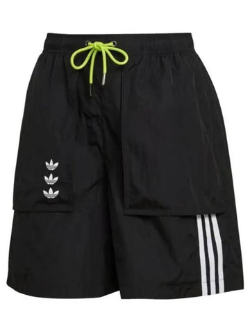 Triple Neon Pocket Shorts Black - ADIDAS - BALAAN 1