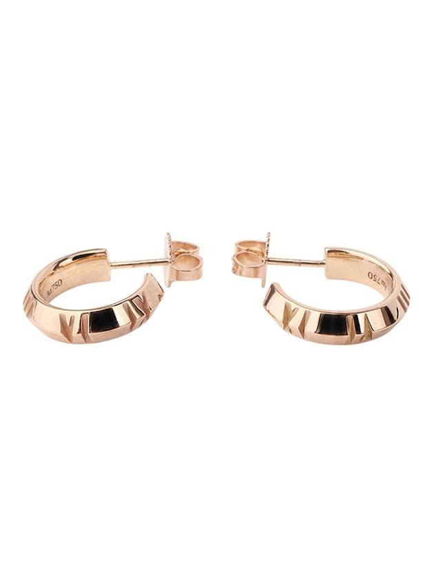 67786238 Pink gold Atlas closed hoop earrings 34190 7 - TIFFANY & CO. - BALAAN 3