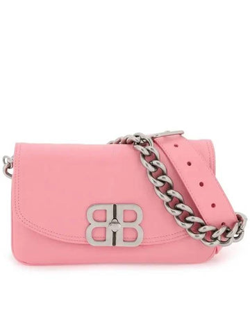 Flap BB Soft Small Shoulder Bag Pink - BALENCIAGA - BALAAN 1