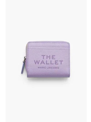 Leather The Mini Compact Wallet Wisteria MBACA24004LVD - MARC JACOBS - BALAAN 1