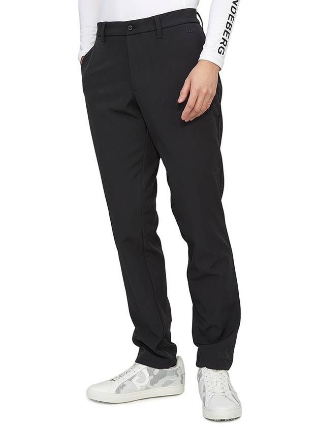 Ellott Bonded Fleece Straight Pants Black - J.LINDEBERG - BALAAN 5