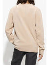 Men's Big Fox Head Classic Pullover Knit Top Beige - MAISON KITSUNE - BALAAN 5