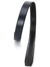 Reversible Gancini Leather Belt Black Navy - SALVATORE FERRAGAMO - BALAAN 4