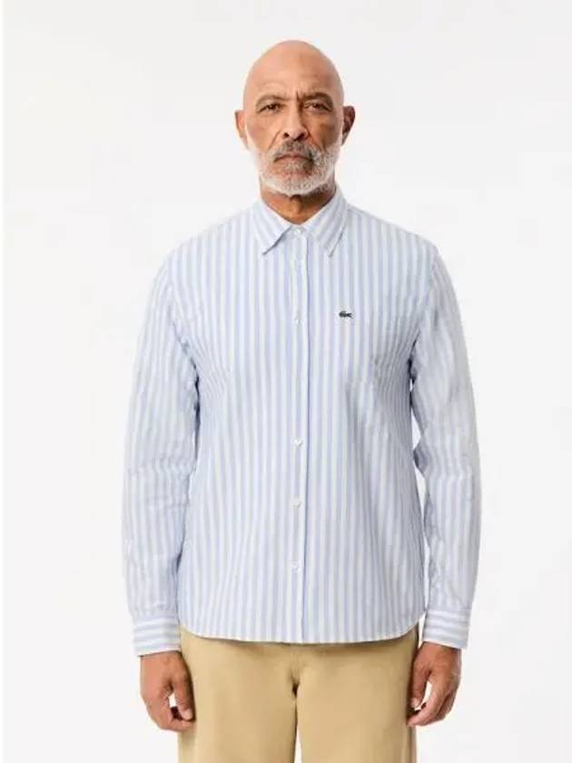 Men s Oxford Striped Shirt CH7549 54N E7B Domestic Product GQ2N24072627107 - LACOSTE - BALAAN 1