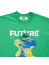 Men's Earth Apple Motif Cotton Short Sleeve T-Shirt Green - MSGM - BALAAN 4