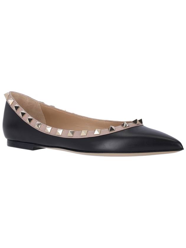 Valentino Garavani Flat shoes Black - VALENTINO - BALAAN 2