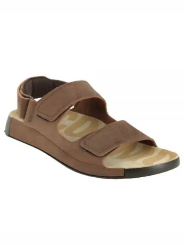 Cozmo Leather Sandals Brown - ECCO - BALAAN 2