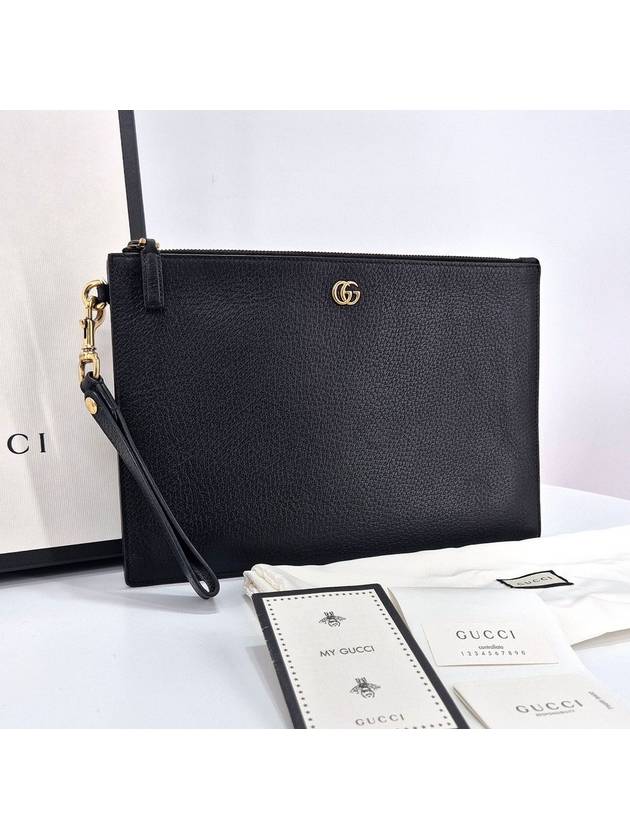 Marmont GG logo clutch bag black - GUCCI - BALAAN 3