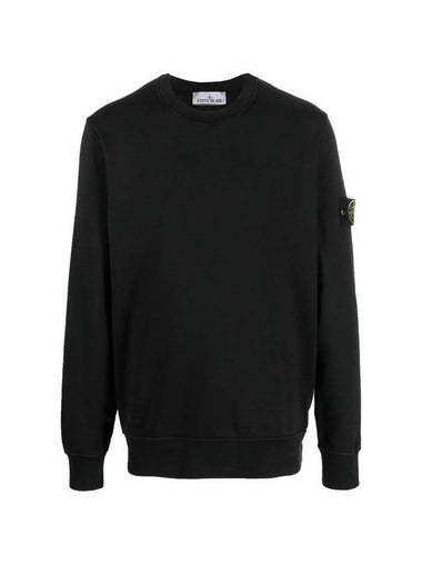 Wappen Patch Crew Neck Sweatshirt Black - STONE ISLAND - BALAAN 1