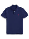 Embroidery Red Pony Short Sleeve Polo Shirt Blue - POLO RALPH LAUREN - BALAAN 3