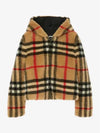 Check Fleece Zip-Up Hoodie Archive Beige - BURBERRY - BALAAN 3