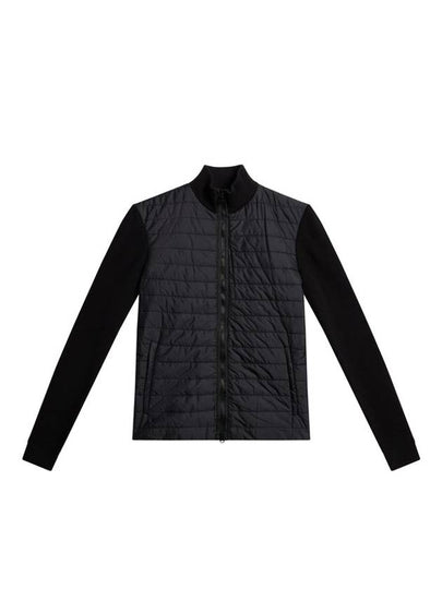 Women's Wren Knit Hybrid Zip-Up Jacket Black - J.LINDEBERG - BALAAN 2