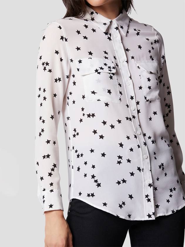 Slim Signature Silk Blouse Star print - EQUIPMENT - BALAAN 9