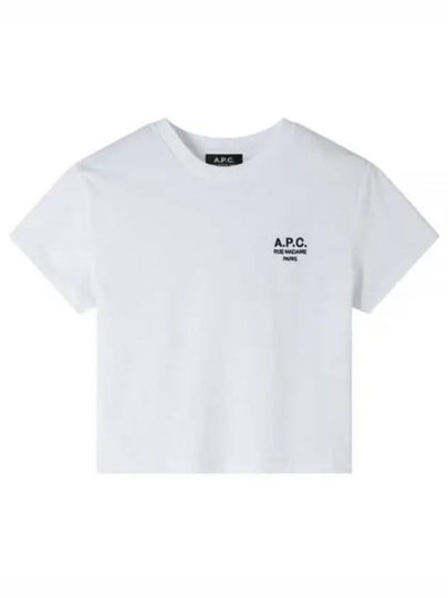 Boxy Rue Madame Short Sleeve T-Shirt White - A.P.C. - BALAAN 2