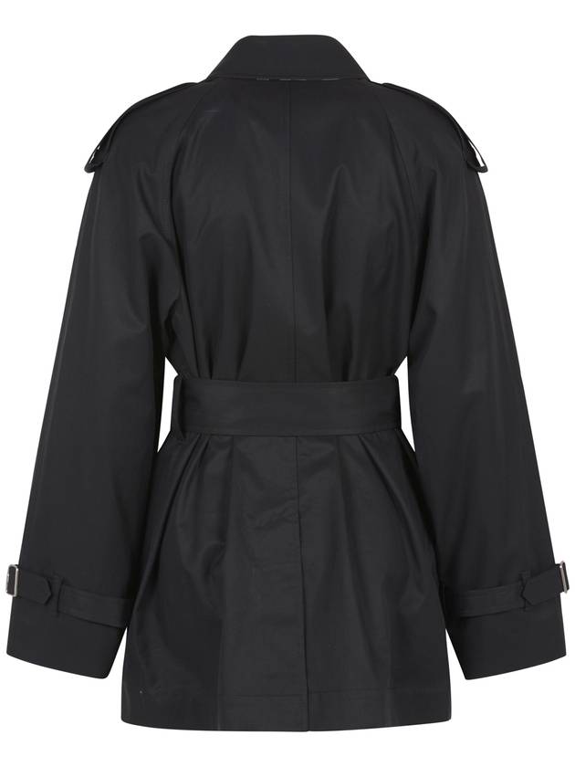 Gabardine Trench  Coat Black - BURBERRY - BALAAN 3