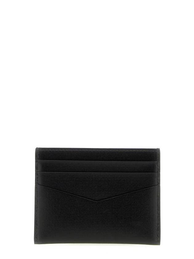 Logo Leather Card Wallet Black - GIVENCHY - BALAAN 3