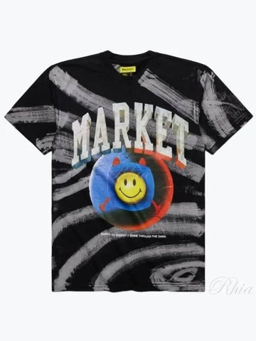 399001234 BLTIDY Smiley Tie Dye T Shirt - MARKET - BALAAN 1