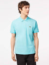 Men's Logo Classic Fit Cotton Short Sleeve Polo Shirt Blue - LACOSTE - BALAAN 2