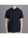 Men's CHUNKY Monogram motif cotton Polo Shirt navy - BURBERRY - BALAAN 2